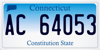 CT license plate AC64053