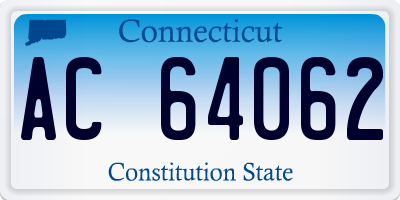 CT license plate AC64062