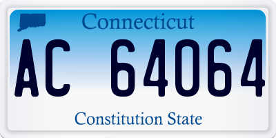 CT license plate AC64064