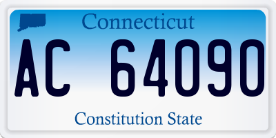 CT license plate AC64090