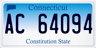 CT license plate AC64094