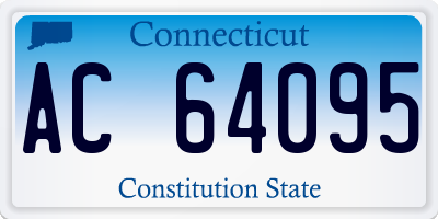 CT license plate AC64095