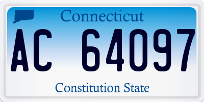 CT license plate AC64097
