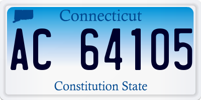 CT license plate AC64105