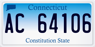CT license plate AC64106