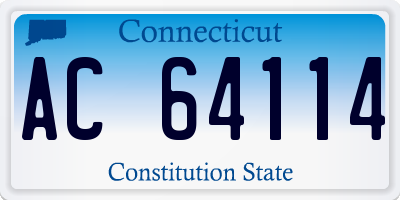 CT license plate AC64114