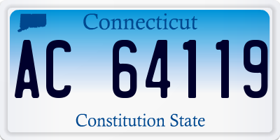 CT license plate AC64119
