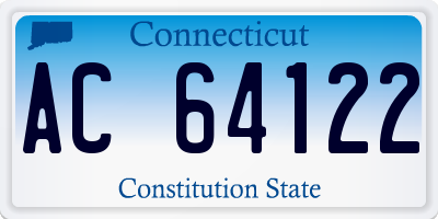 CT license plate AC64122