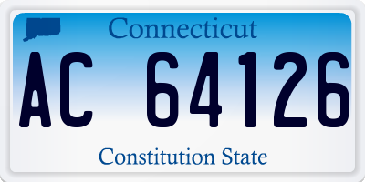 CT license plate AC64126