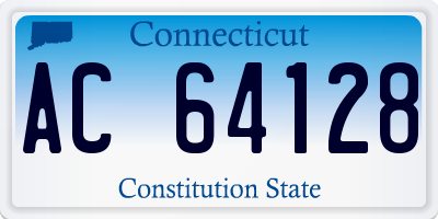 CT license plate AC64128
