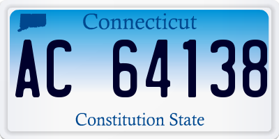 CT license plate AC64138