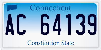 CT license plate AC64139