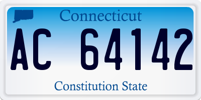 CT license plate AC64142