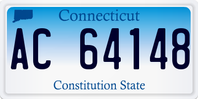 CT license plate AC64148