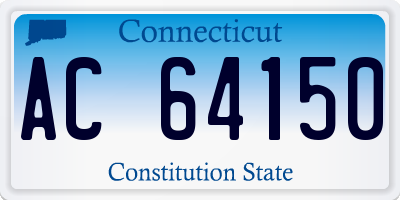 CT license plate AC64150