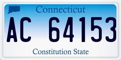 CT license plate AC64153