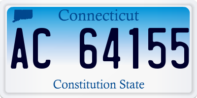 CT license plate AC64155