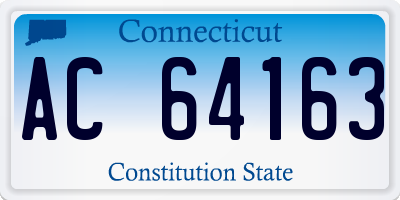 CT license plate AC64163