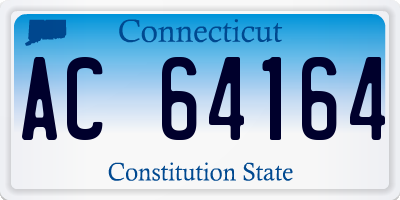 CT license plate AC64164