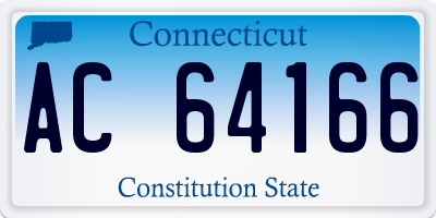 CT license plate AC64166