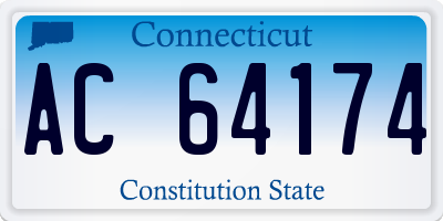 CT license plate AC64174