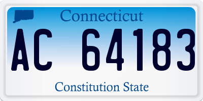 CT license plate AC64183