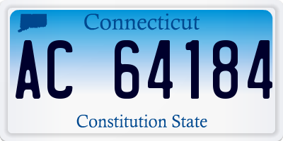 CT license plate AC64184