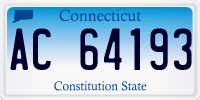CT license plate AC64193
