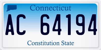 CT license plate AC64194