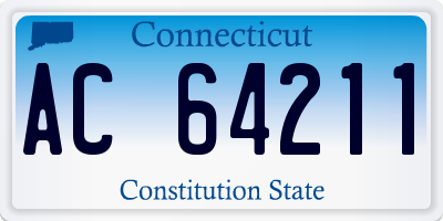 CT license plate AC64211