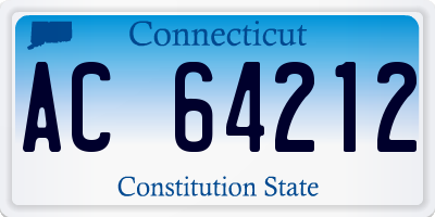 CT license plate AC64212