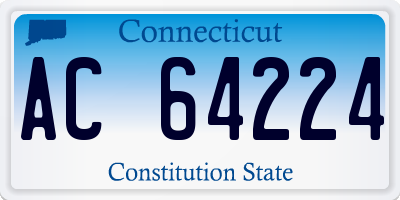 CT license plate AC64224