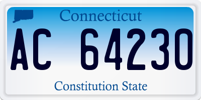 CT license plate AC64230