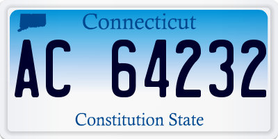CT license plate AC64232