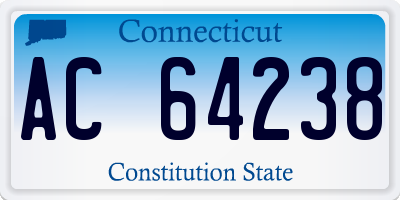 CT license plate AC64238