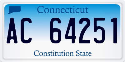 CT license plate AC64251