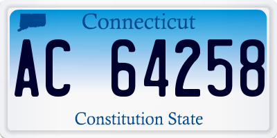 CT license plate AC64258