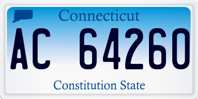 CT license plate AC64260