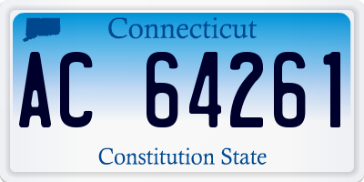 CT license plate AC64261