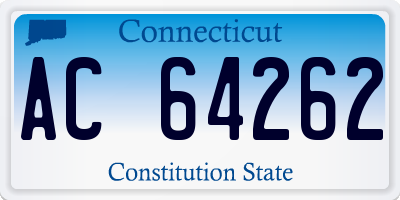 CT license plate AC64262