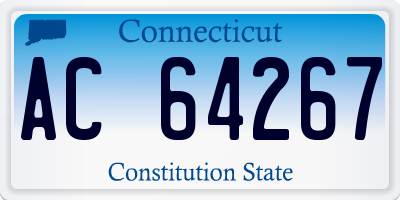 CT license plate AC64267