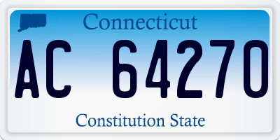 CT license plate AC64270