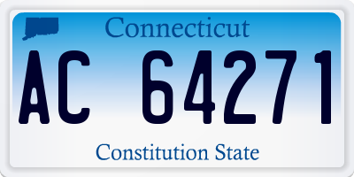 CT license plate AC64271