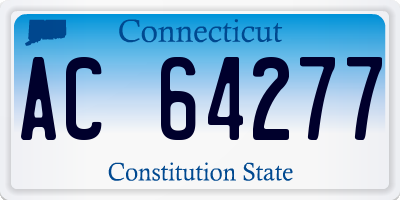 CT license plate AC64277
