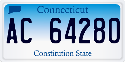 CT license plate AC64280