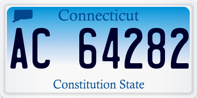 CT license plate AC64282