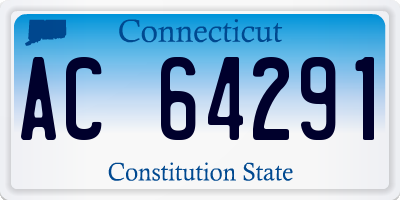 CT license plate AC64291