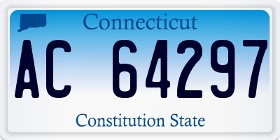 CT license plate AC64297