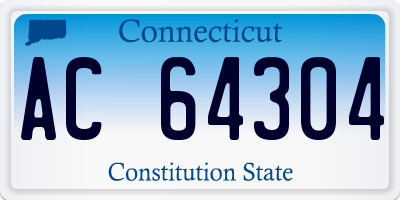 CT license plate AC64304