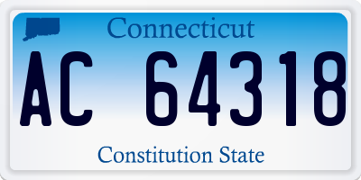 CT license plate AC64318